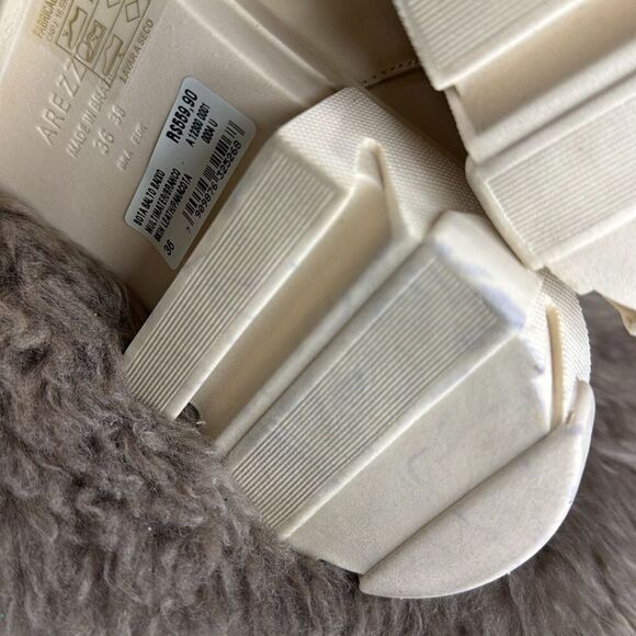 (Z3) AREZZO, PANACOTA Women's Leather Lug Sole‎ Ankle Boots US Size 38/7.5 - Picture 11 of 11